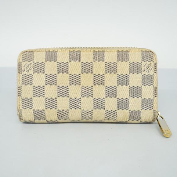 Louis Vuitton Long Wallet Damier Azur Zippy N60019 White Men's Women's - Picture 15 of 15